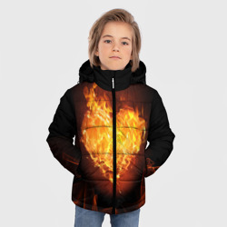 Зимняя куртка для мальчиков 3D Горячее сердце - фото 2