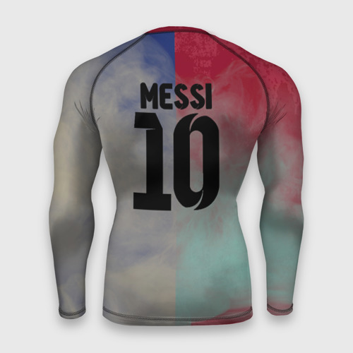 Мужской рашгард 3D с принтом Messi, вид сзади #1