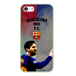 Чехол для iPhone 5/5S матовый Messi strong Barcelona