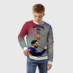 Детский свитшот 3D Messi strong Barcelona - фото 2