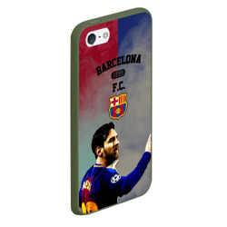 Чехол для iPhone 5/5S матовый Messi strong Barcelona - фото 2