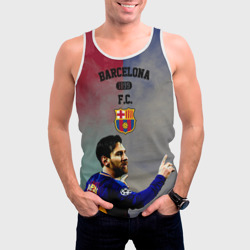 Мужская майка 3D Messi strong Barcelona - фото 2