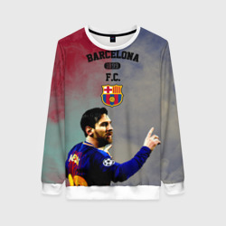 Женский свитшот 3D Messi strong Barcelona