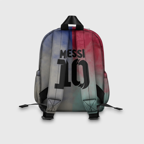 Детский рюкзак 3D с принтом Messi, вид сзади #2