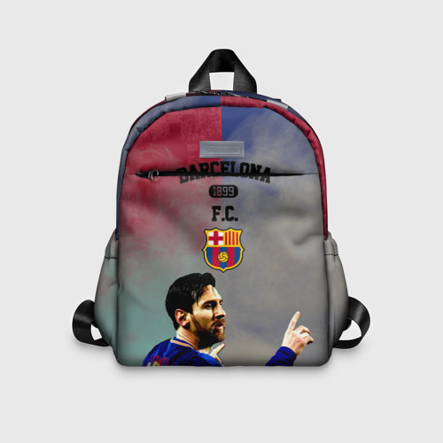 Детский рюкзак 3D с принтом Messi, вид спереди #2