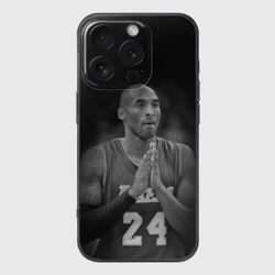 Чехол для iPhone 16 Pro силиконовый с защитой камеры Коби Брайант