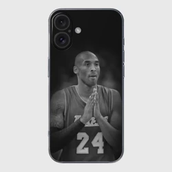 Чехол для iPhone 16 силиконовый с защитой камеры Коби Брайант