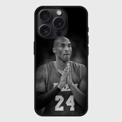 Чехол силиконовый для Apple iPhone 15 Pro матовый Коби Брайант