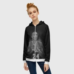 Женская толстовка 3D на молнии Коби Брайант - фото 2