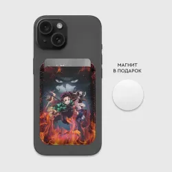 Картхолдер Magsafe магнитный Клинок рассекающий демонов demon Slayer Kimetsu no Yaiba - фото 2