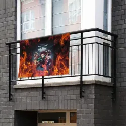 Флаг-баннер Клинок рассекающий демонов demon Slayer Kimetsu no Yaiba - фото 2