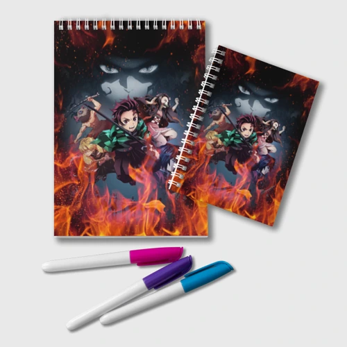 Блокнот Клинок рассекающий демонов demon Slayer Kimetsu no Yaiba