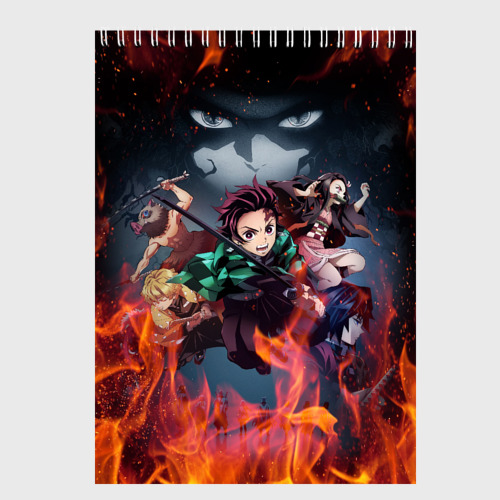 Скетчбук Клинок рассекающий демонов demon Slayer Kimetsu no Yaiba, цвет белый