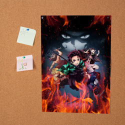 Постер Клинок рассекающий демонов demon Slayer Kimetsu no Yaiba - фото 2