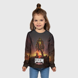 Детский лонгслив 3D Doom eternal - фото 2