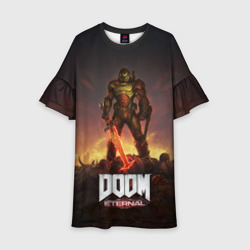 Детское платье 3D Doom eternal