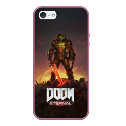 Чехол для iPhone 5/5S матовый Doom eternal