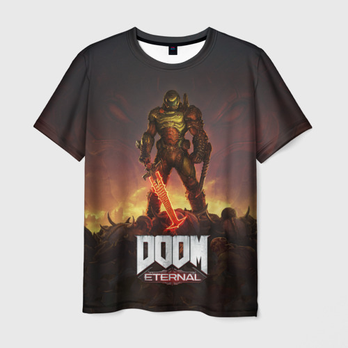 Мужская футболка 3D Doom eternal, цвет 3D печать
