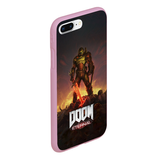 Чехол для iPhone 7Plus/8 Plus матовый Doom eternal, цвет розовый - фото 3