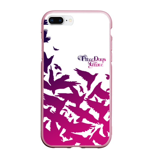 Чехол для iPhone 7Plus/8 Plus матовый Three Days Grace, цвет розовый