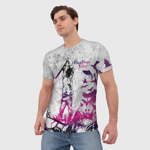 Мужская футболка 3D Three Days Grace, цвет 3D печать - фото 3