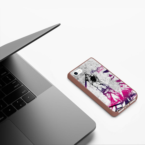 Чехол для iPhone 5/5S матовый Three Days Grace, цвет коричневый - фото 5