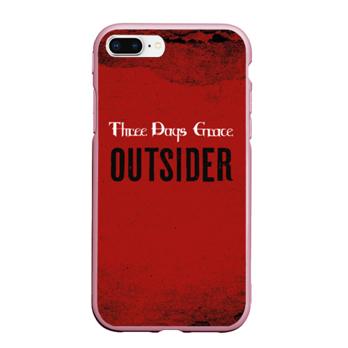 Чехол для iPhone 7Plus/8 Plus матовый Three days grace. Outsider, цвет розовый