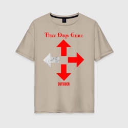 Женская футболка хлопок Oversize Three Days Grace