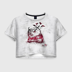 Женская футболка Crop-top 3D Three Days Grace