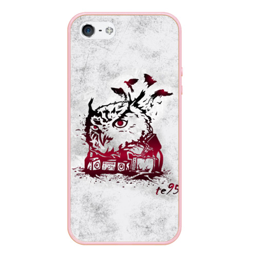 Чехол для iPhone 5/5S матовый Three Days Grace, цвет светло-розовый