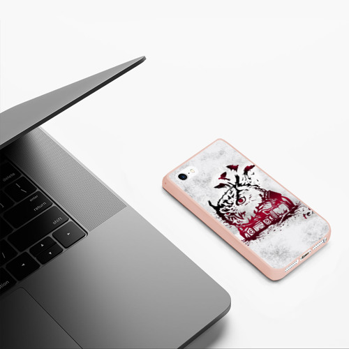 Чехол для iPhone 5/5S матовый Three Days Grace, цвет светло-розовый - фото 5