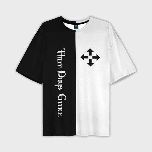 Мужская футболка oversize 3D Three Days Grace, цвет 3D печать