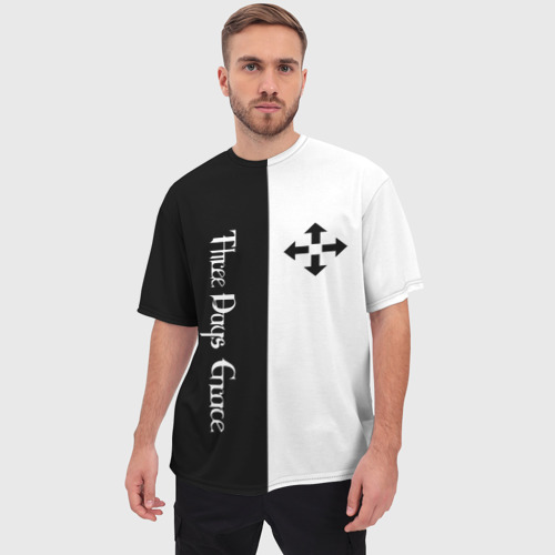 Мужская футболка oversize 3D Three Days Grace, цвет 3D печать - фото 3