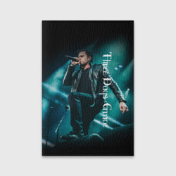 Обложка для паспорта матовая кожа Three Days Grace