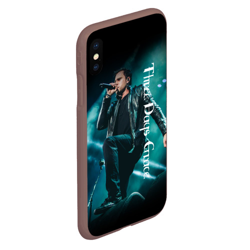 Чехол для iPhone XS Max матовый Three Days Grace, цвет коричневый - фото 3