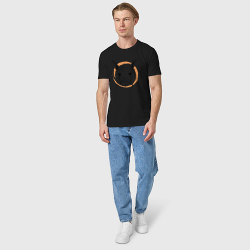 Мужская футболка хлопок Животное, цвет черный - фото 5