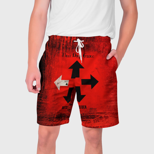 Мужские шорты 3D Three Days Grace, цвет 3D печать