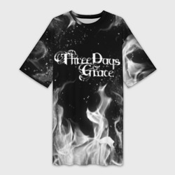 Платье-футболка 3D Three Days Grace