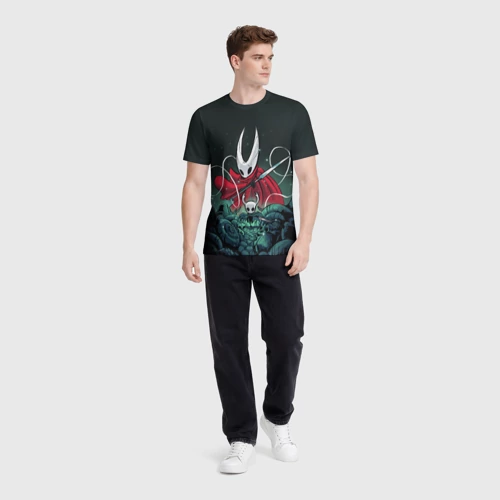 Мужская футболка 3D с принтом Hollow Knight, вид сбоку #3