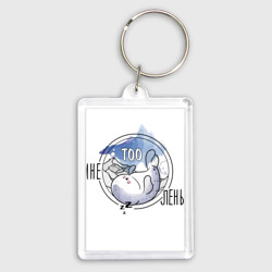 Брелок прямоугольный 35*50 Мне TOOлень - тюленю очень лень