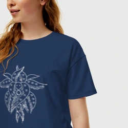 Женская футболка хлопок Oversize EVA-Angel - фото 2