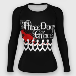 Женский рашгард 3D Three days grace