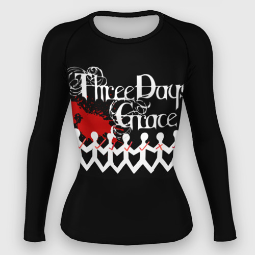 Женский рашгард 3D Three days grace, цвет 3D печать