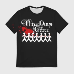Мужская футболка 3D Three days grace