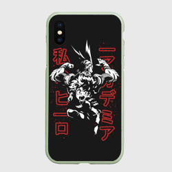 Чехол для iPhone XS Max матовый Моя геройская академия