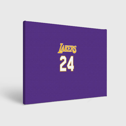 Холст прямоугольный Los Angeles Lakers Kobe Bryant 24, цвет 3D печать