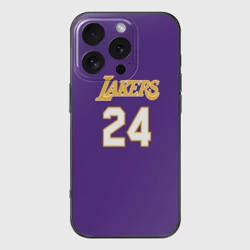 Чехол для iPhone 16 Pro силиконовый с защитой камеры Los Angeles Lakers Kobe Bryant 24