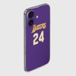Чехол для iPhone 16 силиконовый с защитой камеры Los Angeles Lakers Kobe Bryant 24 - фото 2