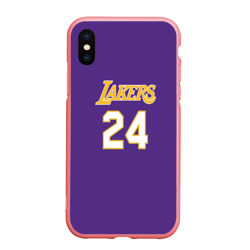 Чехол для iPhone XS Max матовый Los Angeles Lakers Kobe Bryant 24