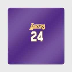 Магнит виниловый Квадрат Los Angeles Lakers / Kobe Brya